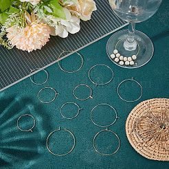 32Pcs 2 Sizes 2 Colors 316 Surgical Stainless Steel Wine Glass Charms Rings&nbsp;STAS-LP0001-08