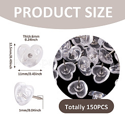 Heart Plastic Drawing Pins&nbsp;AJEW-TADJ0001-06