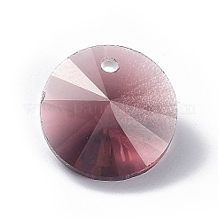 ガラスチャーム  多面カット  コーン  インディアンレッド  14x7mm  穴：1mm&nbsp;RGLA-L026-C06