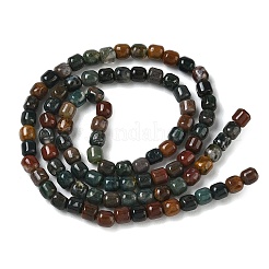 天然石インディアン瑪瑙ビーズ連売り  バレル  4.5~5x4.5mm  穴：1mm  約91~93個/連  14.57~14.76''（37~37.5センチメートル）&nbsp;X-GG-CBAC70A-A02