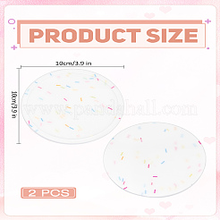 2Pcs Round Silicone Coaster&nbsp;AJEW-LP0006-84
