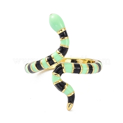 Snake Real 18K Gold Plated Cuff Rings for Women&nbsp;KK-C220-07G