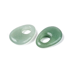 天然石グリーンアベンチュリンペンダント  ティアドロップチャーム  24.5~25x18~18.5x5.5~6.5mm  穴：8.5~9.5x7~7.5mm&nbsp;G-N361-06B