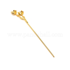 Alloy Hair Stick Findings&nbsp;FIND-WH0092-57G