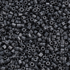 ガラスシリンダービーズ  シードビーズ  焼き付け塗料  丸い穴  スレートブルー  1.5~2x1~2mm  穴：0.8mm  約45000個/袋  約1ポンド/バッグ&nbsp;SEED-S047-A-012