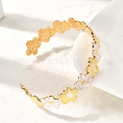 304 Stainless Steel Cuff Bangles for Women&nbsp;BJEW-F509-03C-G