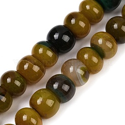Dyed Natural Agate Beads Strands&nbsp;G-U030-A01-04