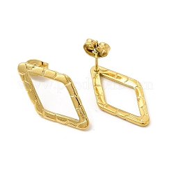 Ion Plating(IP) 304 Stainless Steel Stud Earrings for Women&nbsp;EJEW-I281-36G