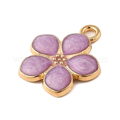 Light Gold Plated Alloy Enamel Pendants&nbsp;ENAM-R136-17