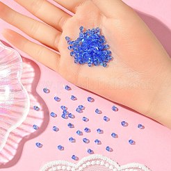 プレシオサ®クリスタルビーズ  チェコクリスタル  双円錐形(451 69 302 ロンデル)  30050 200 サファイア AB  4mm  穴：0.8mm&nbsp;Y-PRC-BA4-30050-200