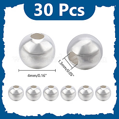 30Pcs 925 Sterling Silver Beads&nbsp;STER-AR0001-18A