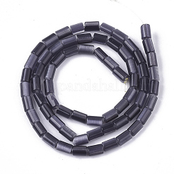 キャッツアイビーズ連売り  コラム  ミックスカラー  6x4mm  穴：0.8mm  約66~68個/連  15.35インチ〜15.94インチ&nbsp;CE-T002-03