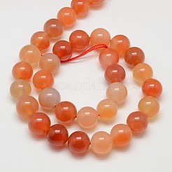 Natural Carnelian Beads Strands&nbsp;G-N0006-12mm-17