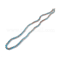 模造翡翠プラスチックビーズ  ラウンド  空色  8x7.5mm  穴：1.4mm  約100~104個/連  30.31''（77センチメートル）&nbsp;KY-WH0035-10A