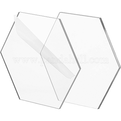 アクリル板  六角  透明  86.5x99x3mm&nbsp;TACR-BC0001-02B-1