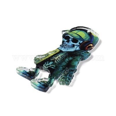 Halloween Theme Opaque Printed Acrylic Pendants&nbsp;SACR-Z006-09B-1