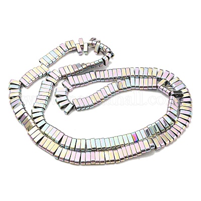Electroplated Non-magnetic Synthetic Hematite Beads Strands&nbsp;G-C106-B02-04A-1