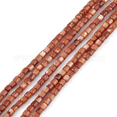 Natural Freshwater Shell Dyed Beads Strands&nbsp;SHEL-M018-14-02-1