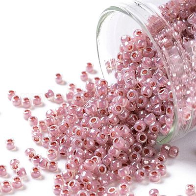 TOHO Round Seed Beads, Japanese Seed Beads, (907) Ceylon Petunia, 11/0,  Hole: about 50000pcs/pound