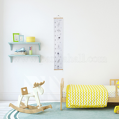 Space Theme Pattern Removable Height Chart for Kids&nbsp;AJEW-WH0165-72A-1