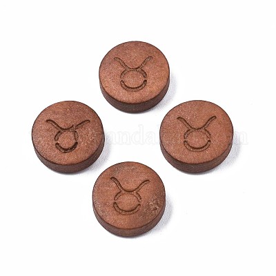 Laser Engraved Wood Beads&nbsp;WOOD-S053-53F-1