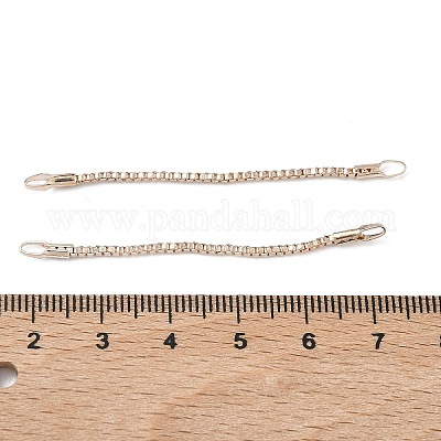 鉄端チェーン  ライトゴールド  55x1.3~2.5x2mm  穴：3~4x2mm&nbsp;IFIN-P042-01KCG-1