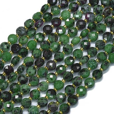 Natural Ruby in Zoisite Beads Strands G-K389-B12-01-1