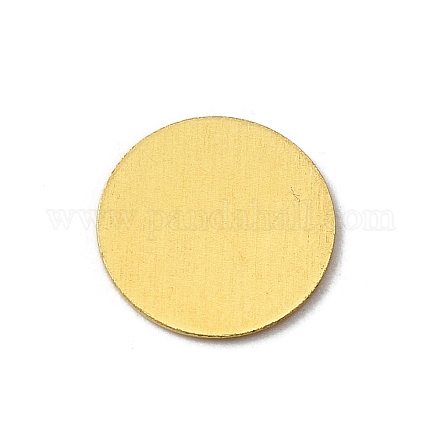 真鍮シート  ブローチ台座製作用  フラットラウンド  生（メッキなし）  12x0.5mm&nbsp;FIND-WH0036-50G-07-1