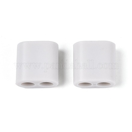 ABSプラスチックビーズ  正方形  2穴  5~6mmコードに適合  ゲインボロ  15x15x8.5mm  穴：4.8mm&nbsp;OACR-N156-07B-1