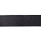 Flat Single Face Imitation Leather Cords, Lychee Pattern, Black, 25x1.8mm, about 1.09 Yards(1m)/Roll
