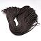 Polyester & Spandex Cord Ropes, 16-Ply, Solid Color, for Shoe Lace Cord Making, Coconut Brown, 2mm, about 109.36 yards(100m)/bundle
