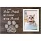 MDF Photo Frame, Rectangle, Dark Gray, Paw Print, 200x300mm