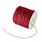 Braided Nylon Thread, Chinese Knotting Cord for Beading Jewelry Making Macrame Craft, FireBrick, 0.8mm, about 100yards/roll