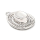 Brass Micro Pave Cubic Zirconia Pendants&nbsp;KK-L229-030P-2