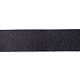 フラット片面模造レザーコード  ライチ模様  ブラック  25x1.8mm  約1.09ヤード（1m）/ロール&nbsp;LC-WH0002-01F-1