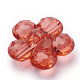 透明なアクリルビーズ  花  ミックスカラー  36x35x14mm  穴：3.5mm  約75個/500g&nbsp;TACR-T002-17-3