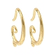 Brass Earring Hooks&nbsp;KK-Z154-15G-1