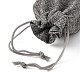 Polyester Imitation Burlap Packing Pouches Drawstring Bags&nbsp;X-ABAG-R005-9x12-04-4