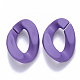 Opaque Spray Painted Acrylic Linking Rings&nbsp;OACR-S036-001B-I05-1