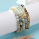 Natural Amazonite Bead Stretch Bracelets&nbsp;BJEW-K212-A-007-2