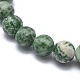 Natural Green Spot Jasper Bead Stretch Bracelets&nbsp;BJEW-K212-A-017-3