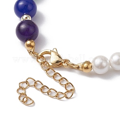 Chakra Theme Natural & Synthetic Mixed Gemstone Beaded Bracelet&nbsp;BJEW-JB10163