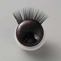 樹脂人形の工芸品の目  おもちゃの DIY アクセサリー用  ココナッツブラウン  20x24.5mm&nbsp;DIY-WH0698-010C