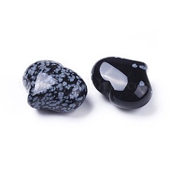 Natural Snowflake Obsidian  Heart Love Stone&nbsp;G-F659-A25