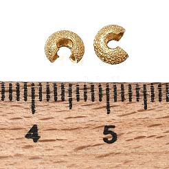真鍮製つぶし玉カバーカシメ玉カバー  鉛フリー＆カドミウムフリー＆ニッケルフリー  18KGP本金メッキ  6.4x3.2mm  穴：1.8mm&nbsp;KK-CBA1A60-05G