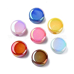 100Pcs UV Plating Opaque Acrylic Beads&nbsp;SACR-CJ0001-81