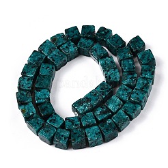 Dyed Natural Sesame Jasper/Kiwi Jasper Beads Strands&nbsp;G-T139-8x8-42C