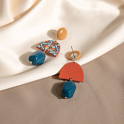Acrylic Dangle Stud Earrings&nbsp;WG8F528-01