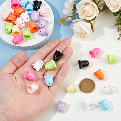 36Pcs 9 Colors Plastic Bead Cone&nbsp;KY-FH0001-38