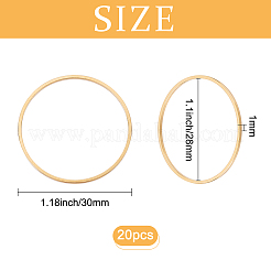 20Pcs Brass Linking Rings&nbsp;KK-CN0001-54G